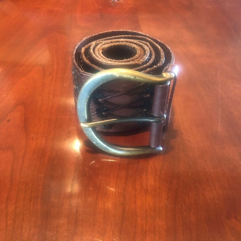 Ralph Lauren Brown Western Belt